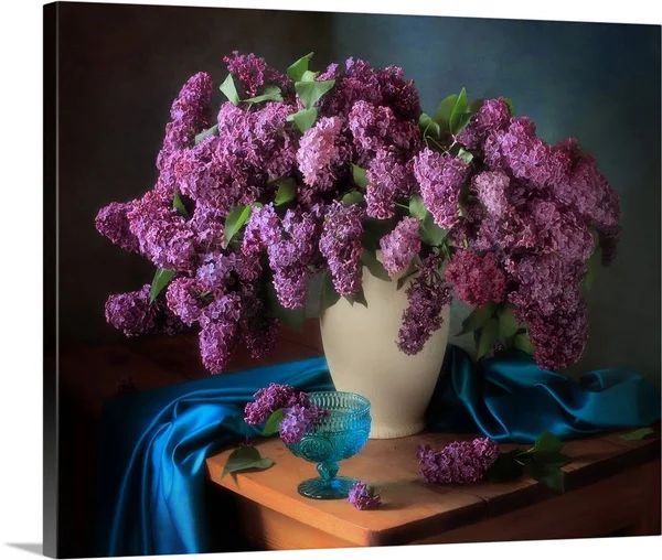 Still Life with Fragrant Lilac - Canvas Wall Art, 30x24, Great Big Canvas