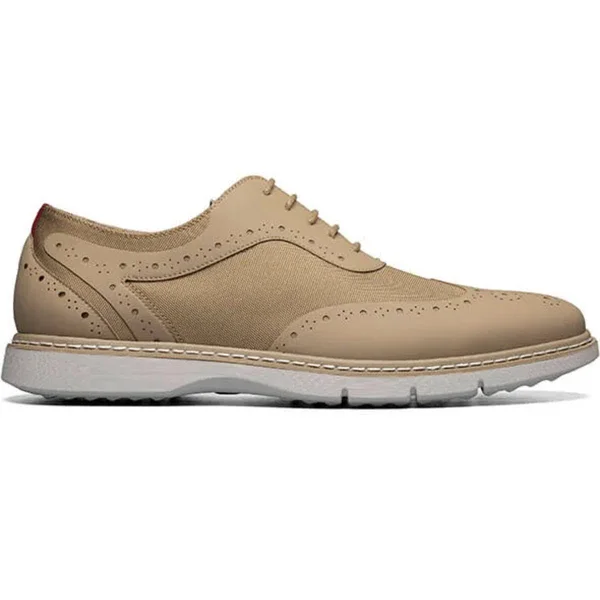 Stacy Adams Men's Summit Wingtip Oxford Shoe Khaki 8.5