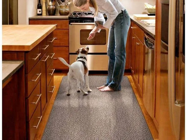 House, Home and More Skid-Resistant Carpet Indoor Area Rug Floor Mat - Praline Brown - 4& x 6& - Many Other Sizes to Choose from