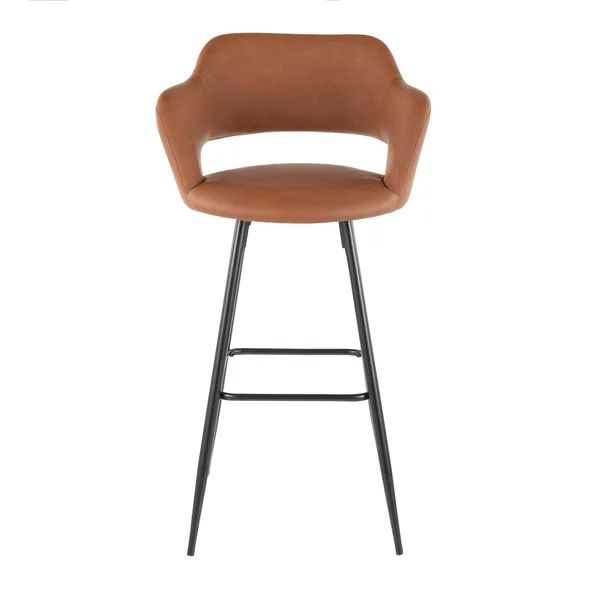 Carson Carrington Vallen Faux Leather Bar Stools (Set of 2) Brown