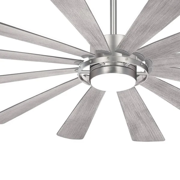 Minka-Aire Windmolen 65x22 LED Ceiling Fan - Brushed Steel - F870L-BS