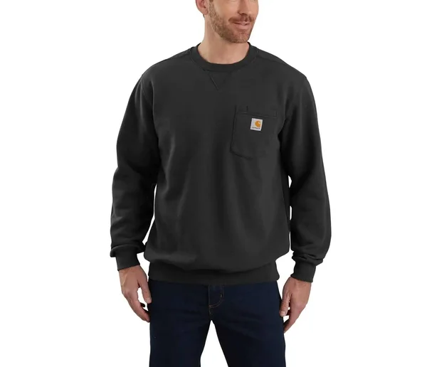 Carhartt Crewneck Pocket Sweatshirt - Men's Black, S