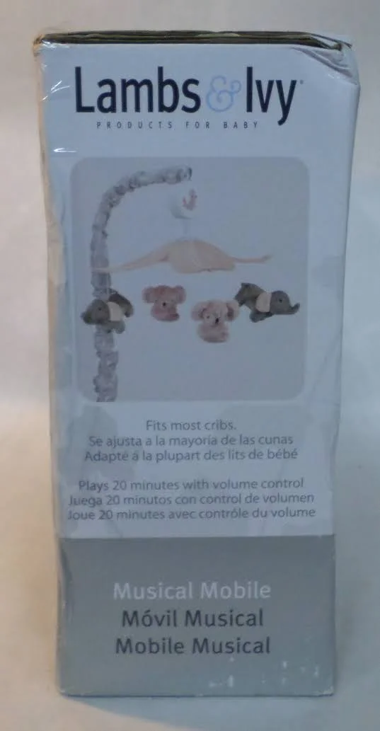Lambs & Ivy Calypso Koala & Elephant Musical Mobile