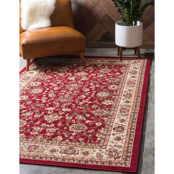 Unique Loom Washington Sialk Hill Area Rug - 7& x 10& Dark Blue