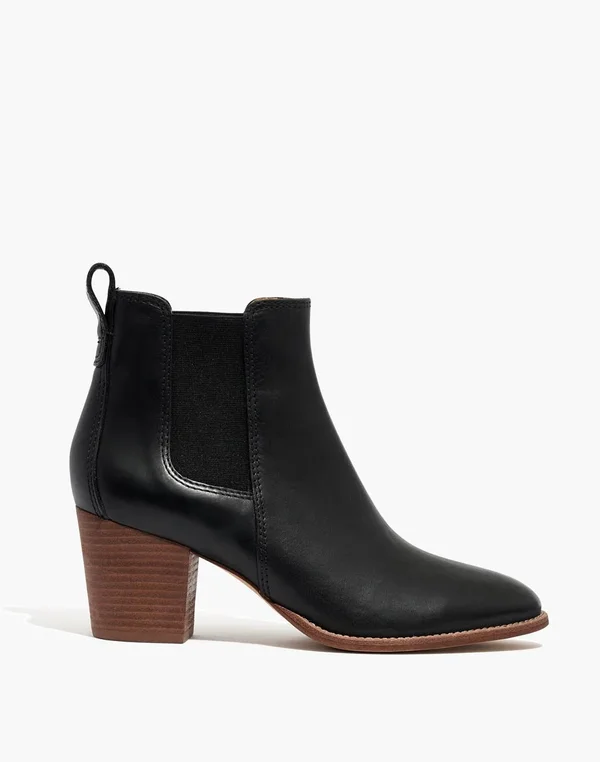 Madewell The Regan Boot in True Black - Size 7H-M