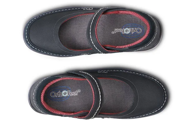 Women's OrthoFeet Athens Mary Jane, Size: 8, Blue