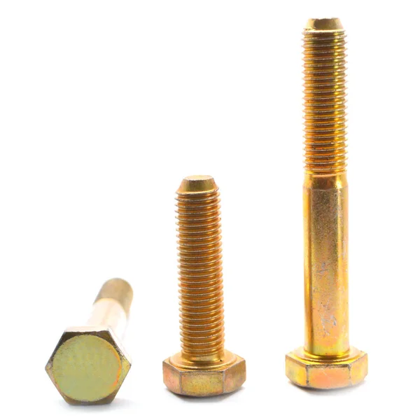 1/2-20 x 1 1/4 Fine Thread Grade 5 MS90726 Hex Cap Screw (Bolt) - USA Medium Carbon Steel Yellow Cadmium Plated