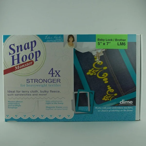 Baby Lock and Brother 5x22 x 7x22 Embroidery Hoop Snap Hoop Monster