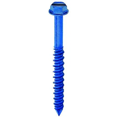 Cobra Anchors 671T Concrete Screws Hex Head 3/16 by 1-3/4 inch with Drill Bit 100 Pack - Size: One Size