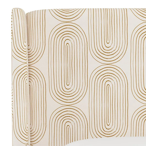California King Wingback Headboard Oblong Mustard - Project 62