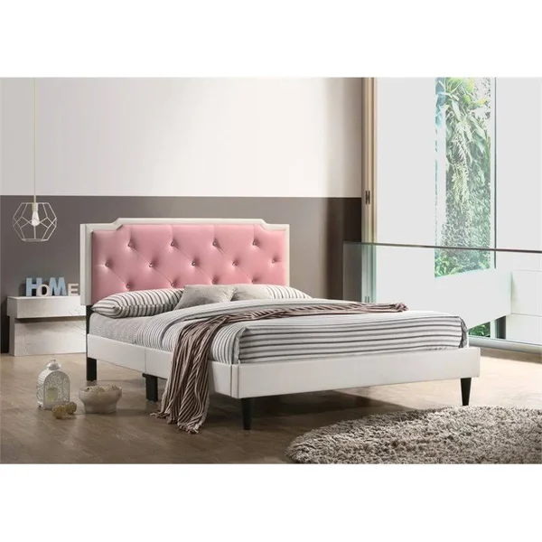 Glory Furniture Deb G1122-FB-UP Full Bed -All in One Box, White