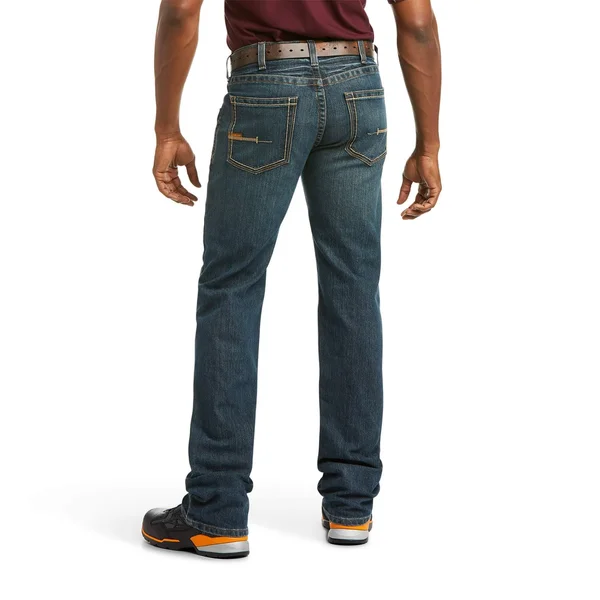 Ariat 10016222 Men's Rebar M5 Slim DuraStretch Edge Stackable Straight Leg Jean 46x32