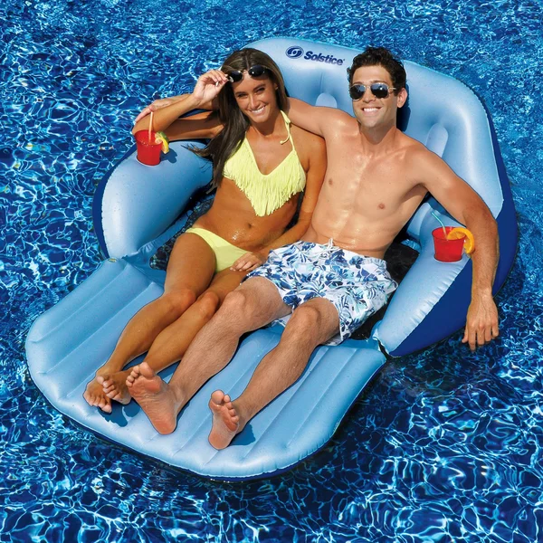 Solstice Duo Love Seat Convertible, 72" x 60"