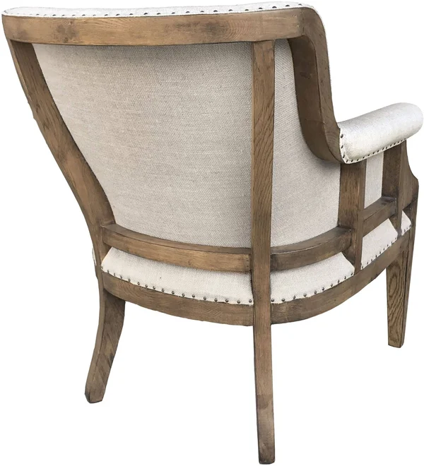 Deconstructed Arm Chair - Linen - White