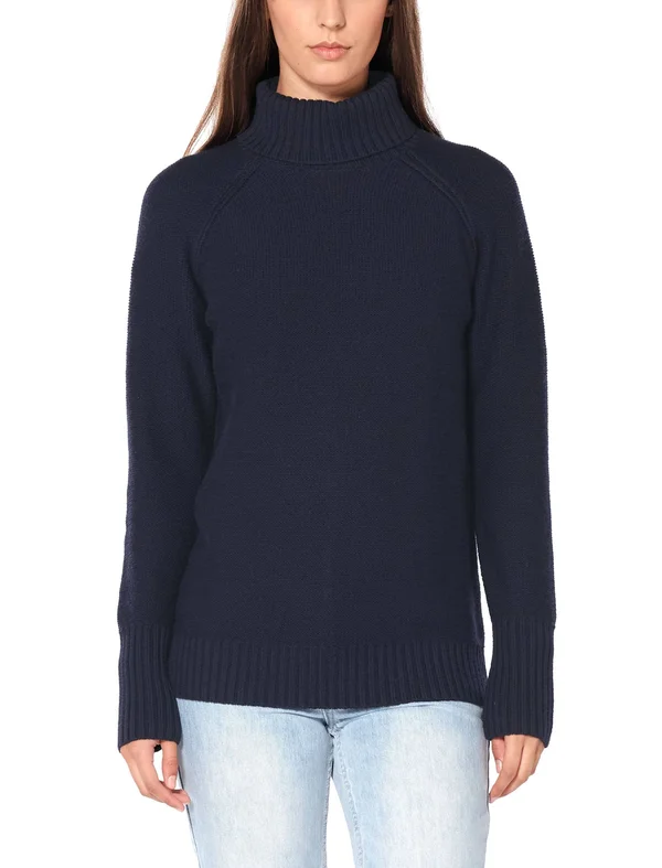 Icebreaker Women's Waypoint Roll Neck Sweater - Small - Midnight Navy