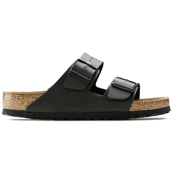 Birkenstock Arizona Birko-Flor Soft Footbed Black Leather Sandal - 11M - 9M