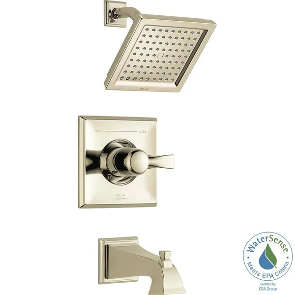Delta Faucet T14451-PN-WE Dryden Monitor 14 Series Tub and Shower TRIM - Polished Nickel