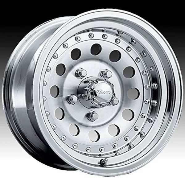 15x22 X7 Pacer Aluminum Mod 162M Chrome 5X5.50 162M-5785 -7mm Single Rim
