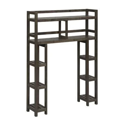 Delite 34.05x22 W x 48x22 H x 9x22 D Solid Wood Over-the-Toilet Storage Red Barrel Studio Finish: Espresso