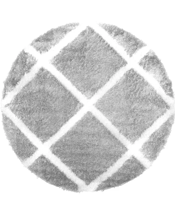 Sohome Carmela Tali Geometric Area Rug - Gray/Ivory, 5&2 inch Round