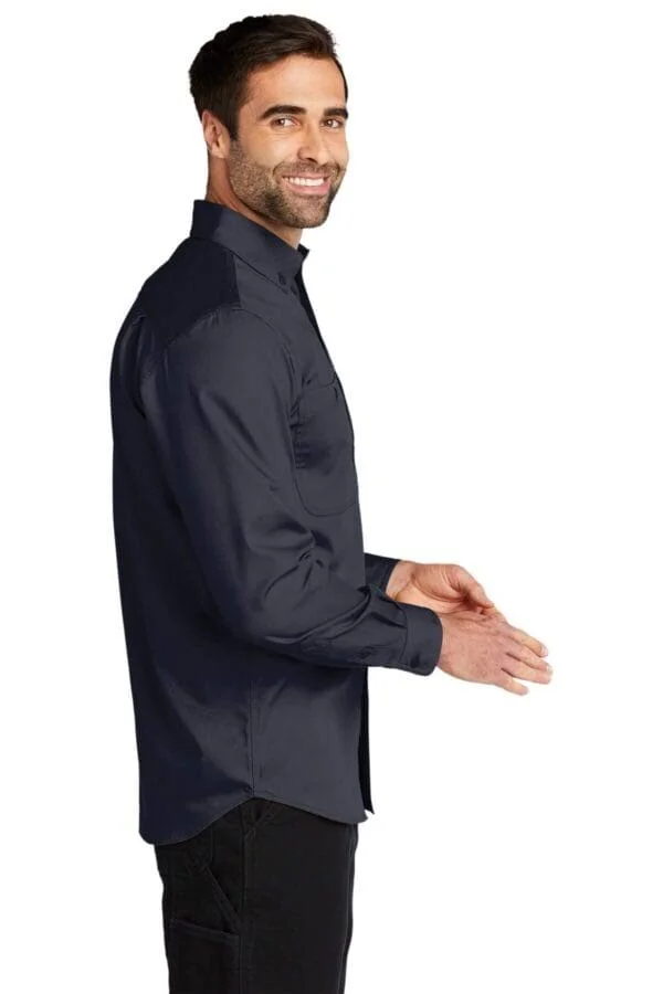 Carhartt Rugged Professional Series Long-Sleeve Shirt - Navy