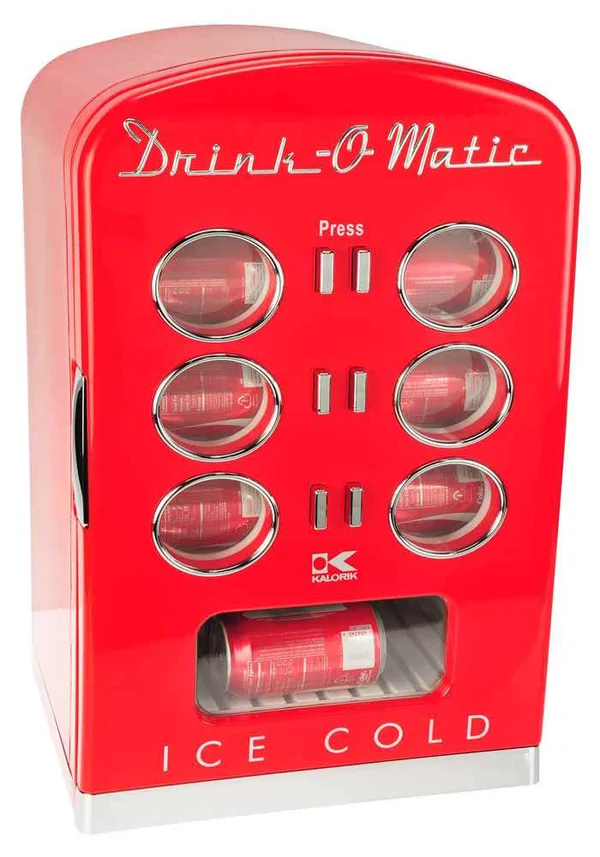 Kalorik Retro MCL 36711 Drink O Matic 12-Can Drinks Chiller - 13.5x22 - Red