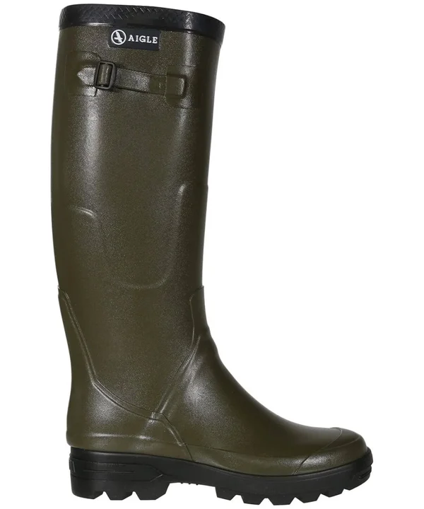 Aigle BENYL Unisex Buckle Wellington Boots Kaki: 40 Size: EU 40
