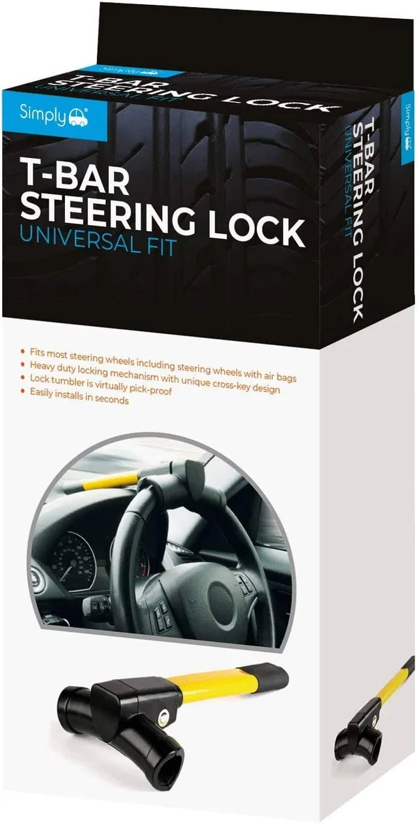 Simply SWL200 T-Bar Steering Wheel Heavy Duty Locking Mechanism
