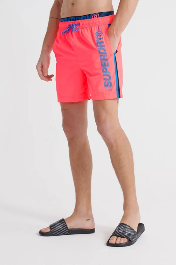 Superdry State Volley Swim Shorts - Red - Boardshorts