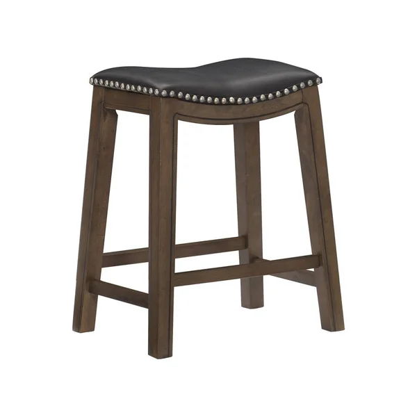 Homelegance 24x22 Height Saddle Stool, Black