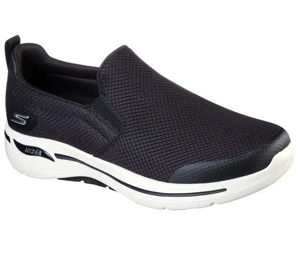 Skechers Men's GOwalk Arch Fit - Togpath Slip-On Walking Shoes - Black, 8.0
