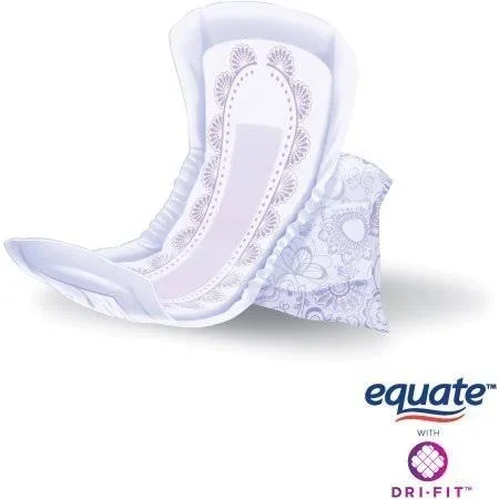 Body Curve Moderate Absorbency Incontinence Pads - Regular Length, 54 Count