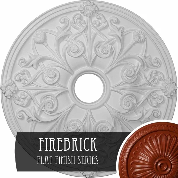 23 5/8x22OD x 3 7/8x22ID x 2 1/8x22P Jamie Ceiling Medallion (Firebrick)