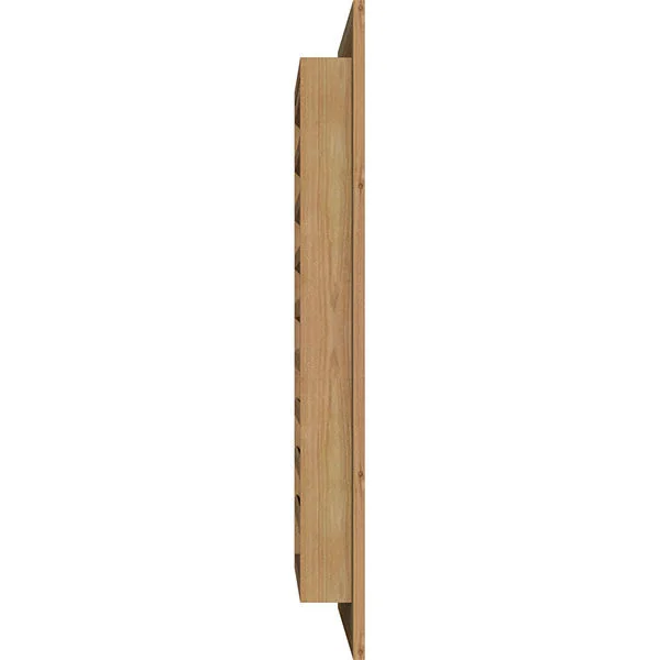 Ekena Millwork GVWVE12X2201RFUWR 12x22W x 22x22H Vertical Gable Vent (17x22W x 27x22H Frame Size): Unfinished - Functional, Rough