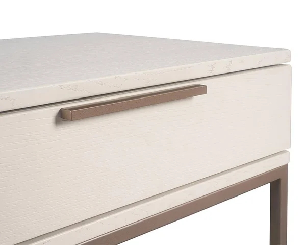 Rebel Nightstand - Champagne Gold - Cream Sunpan