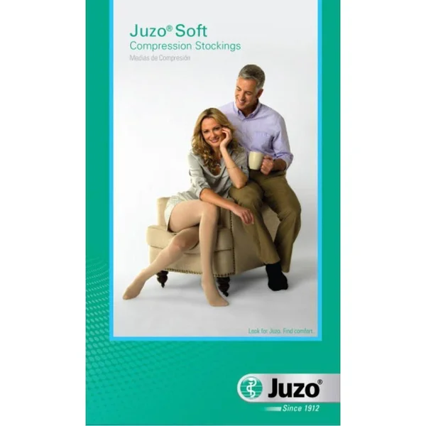 Juzo 2000ATSH06 II Soft 15-20 mmHg Open Toe Compression Pantyhose in Short - WH