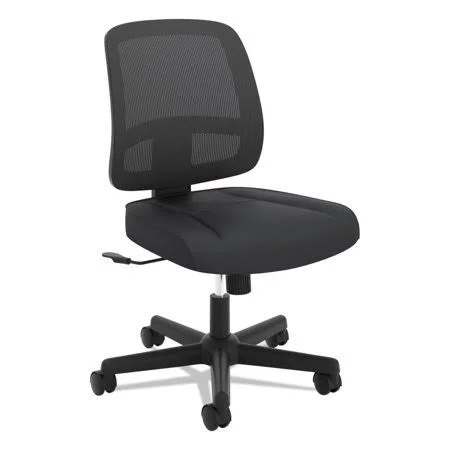 HON ValuTask Mesh Back Task Chair, Supports Up to 250 lbs., Black Seat/Black BACK, Black Base