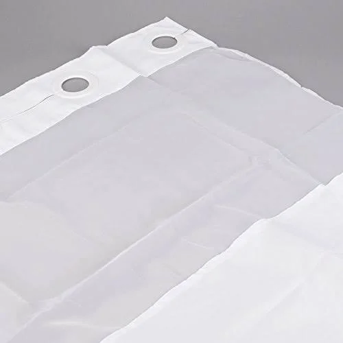 Hookless Mystery Shower Curtain White 71 in. x 77 in. 12 per Case