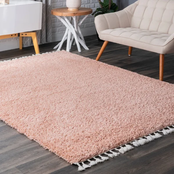 nuLOOM Neva Plush Shag Area Rug - 10& x 14&, Pink