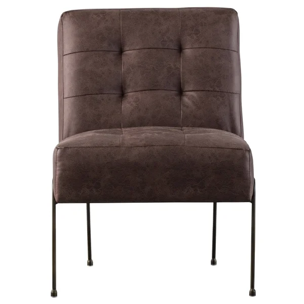 New Pacific Direct James PU Leather Chair, Devore Gray