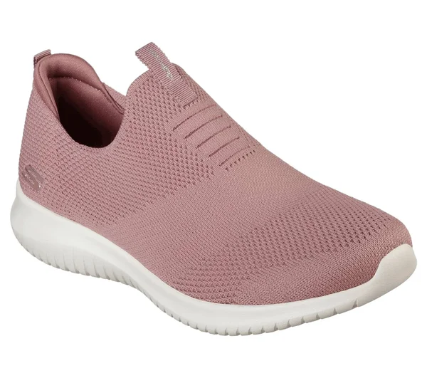Skechers Women's Ultra Flex First Take Slip on Sneaker - Mauve