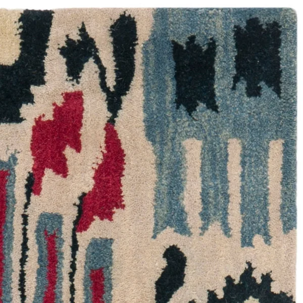 Safavieh 9& x 12& Ikat IKT466A Beige, Blue Rug