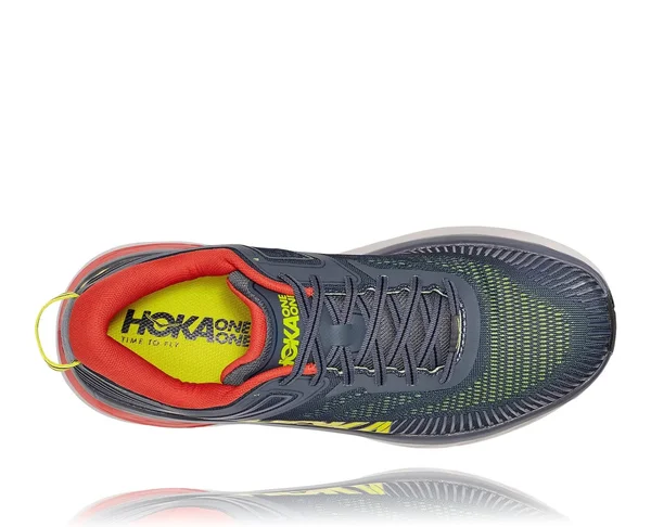 Hoka One One Men's Bondi (Wide) 7 Turbulence-Chili - 7