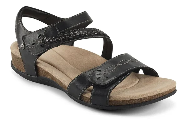 Earth Origins Bria Women's Sandals - Size: 6 Wide, Black