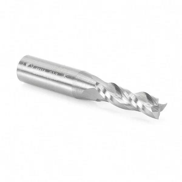 Amana 46114 CNC Spiral Plunge 3/8 D x 1-1/4 CH x 1/2 Shank x 3x22 Up-Cut, 3-Flute