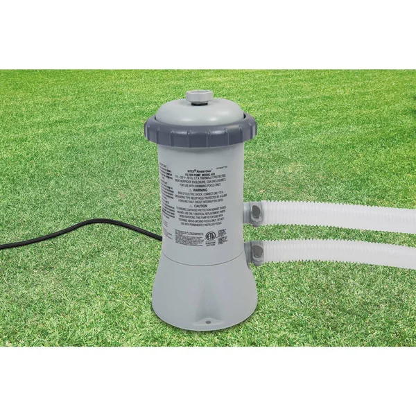 Intex Krystal Clear 530 GPH Easy Set Pool Cartridge Filter Pump + 8 Filters