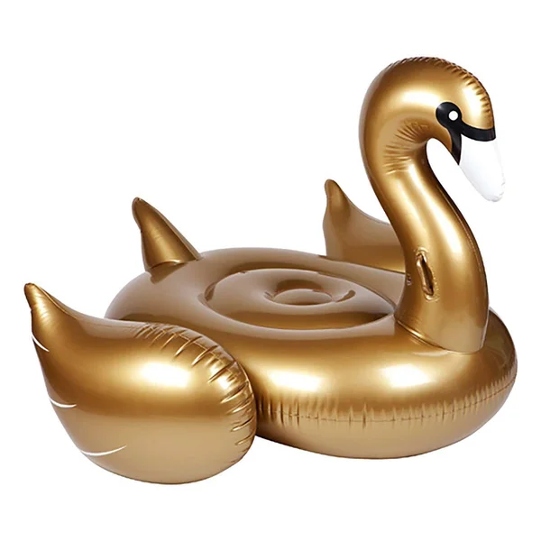 Sunnylife Luxe Gold Swan Ride-On Pool Float