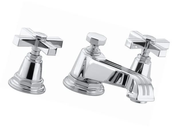 Kohler K-13132-3B-CP Pinstripe Polished Chrome Widespread Bathroom Faucet