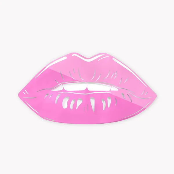 Lips Mirrored Wall Art Silver - Acrylic Wall Art, Dormify