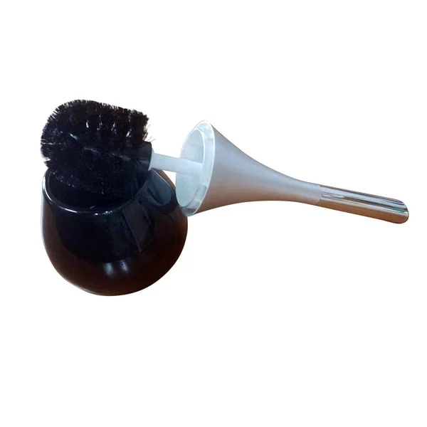 Evideco Bathroom Free Standing Toilet Bowl Brush and Holder Water Drop Chrome
